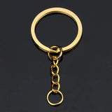 20pcs Antique Bronze Key Rings 60mm Long Key Chains Split Rings KeyChains