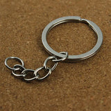 20pcs Antique Bronze Key Rings 60mm Long Key Chains Split Rings KeyChains