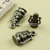 20pcs Bronze Lantern Charm Pendant for Necklace DIY Jewelry Making 20x11mm