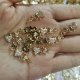20pcs Micro-set Zircon Charms for DIY Jewelry Making