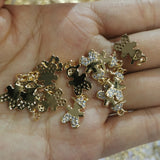 20pcs Micro-set Zircon Charms for DIY Jewelry Making