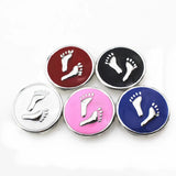 20pcs Mix Footprint Snap Buttons for 18mm Lock Snaps DIY Snap Pendants