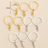 20pcs Mixed Open Jump Rings Split Chain DIY Keyring Jewelry Accessories