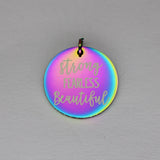 20pcs Mom/Boss Lady Charms Stainless Steel Fearless Charm DIY Accessories