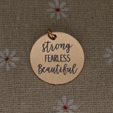 20pcs Mom/Boss Lady Charms Stainless Steel Fearless Charm DIY Accessories