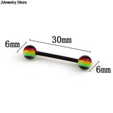20pcs Flexible UV Silicone Tongue Nipple Stud Bar Ring Barbell Piercing