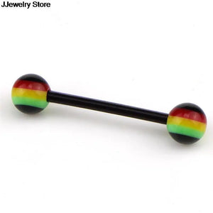 20pcs Flexible UV Silicone Tongue Nipple Stud Bar Ring Barbell Piercing