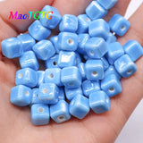 20pcs Multicolor Square Ceramic Beads Jewelry Making Necklace Bracelet 8mm