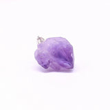 Raw Amethysts Rough Stone Pendant Geode Druzy Cluster Flower Pendant