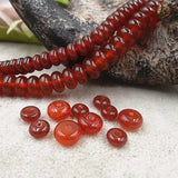20pcs Red Agate Stone Spacer Beads 6x3mm 8x4mm DIY Jewelry Making Findings