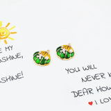 20pcs 20*21mm Shell Enamel Charm Alloy Pendant For Bracelet Making