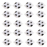 20pcs Football Alloy Charms Connectors DIY Earrings Necklace Pendant Jewelry
