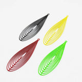 Geometric Spray Paint Etching Charms 55*16mm for Jewelry Making