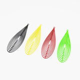 Geometric Spray Paint Etching Charms 55*16mm for Jewelry Making