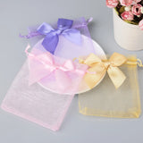 20pcs/lot Organza Gift Bag Bowknot Wedding Candy Bags Jewelry Packing
