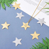 20pcs Star Brass Pendants Mixed Charms DIY Jewelry Making