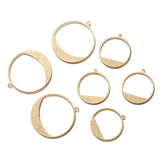 20pcs Brass Round Charms Pendants for DIY Jewelry Making