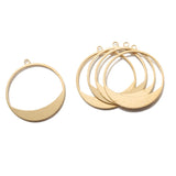 20pcs Brass Round Charms Pendants for DIY Jewelry Making