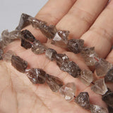 20pcs Smoky Crystal Nugget Minerals Beads for DIY Jewelry Making
