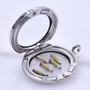 20pcs Pencil Floating Charms for Glass Locket Necklaces