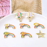 20pcs/lot Rainbow Hot Air Balloon Pendant DIY Accessories
