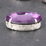 20pcs Pink Oval Glass Crystal Rhinestones Sew-on Craft Wedding Accessories