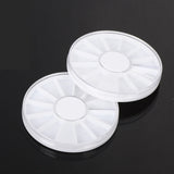 Plastic Wheel Compartment Storage Organizer Case Holder for Nail Art Rhinestones