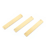 20pcs Raw Brass Blank Rectangle Charms for Jewelry Making