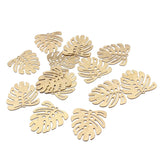 20pcs Raw Brass Textured Leaf Charms Mini Leaves Pendant DIY Earrings Necklace