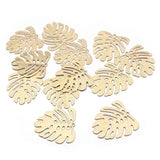 20pcs Raw Brass Textured Leaf Charms Mini Leaves Pendant DIY Earrings Necklace