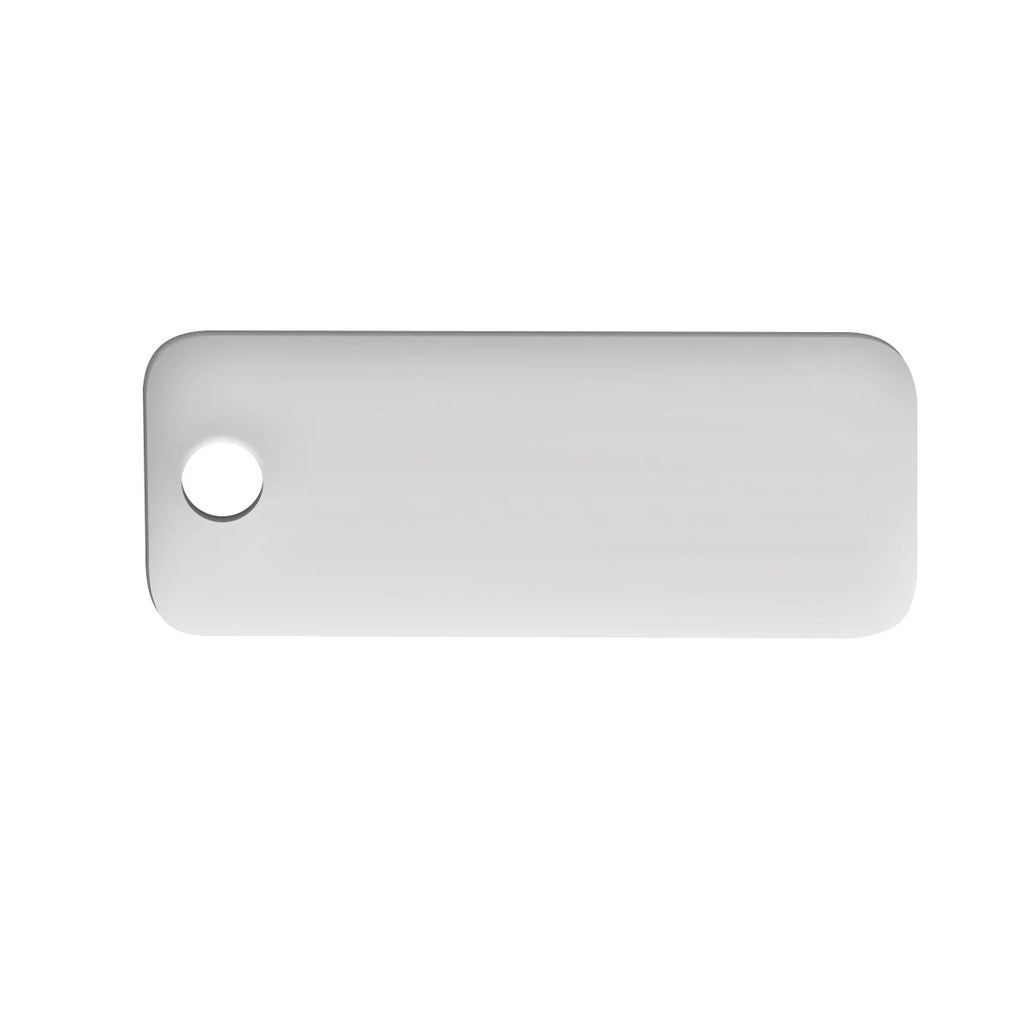 20pcs Stainless Steel Rectangular Jewelry Tags 1.2mm Thickness