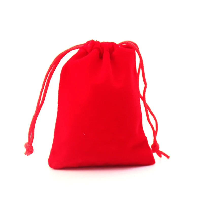 20pcs Red Velvet Bags 7*9cm Jewelry/Candy Gift Pouches