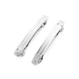 20pcs Rhodium French Barrettes Hair Clip DIY Hair Bow Clips for Jewelry