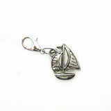 20pcs Sailing Boat Dangle Charms Lobster Clasp DIY Bracelet Pendants Jewelry