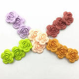 20pcs Silicon Flower Beads Teething Necklace DIY Loose Beads Pendants