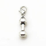 20pcs Silves Dumbbell Dangle Charms Sports Lobster Clasp Bracelet/Pendant Charms