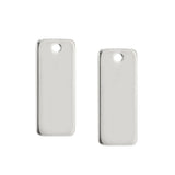 20pcs Square Charm Pendants 9*21mm DIY Jewelry Making Findings Accessories