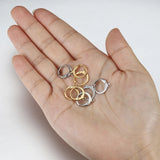 20pcs Stainless Steel French Earrings Hooks 15mm Round Eawire Clasp