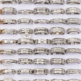Stainless Steel Wedding Couple Rings Silver Jewelry