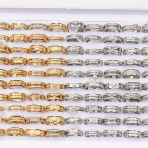 Stainless Steel Wedding Couple Rings Silver Jewelry