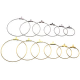 20pcs Stainless Steel Ear Wire Hoops Earrings Findings DIY Jewelry Making