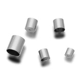 20pcs Stainless Steel End Caps Tube Tassel Beads for Jewelry Making