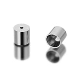 20pcs Stainless Steel End Caps Tube Tassel Beads for Jewelry Making
