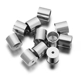 20pcs Stainless Steel End Caps Tube Tassel Beads for Jewelry Making