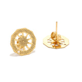 20pcs Stainless Steel Flower Stud Earrings DIY Making Findings