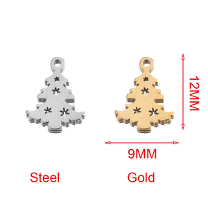 20pcs Stainless Steel Crown Feather Butterfly Key Charms for DIY Jewelry Making
