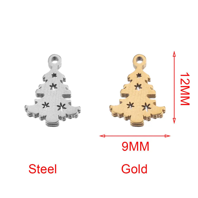 20pcs Stainless Steel Crown Feather Butterfly Key Charms for DIY Jewelry Making