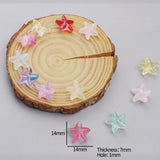 20pcs Starfish Lampwork Glass Beads Colorful for Jewelry Making