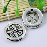 Tibetan Silver Flower Slider Beads 28mm 20pcs