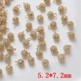 Zircon Decoration Copper Floating Locket Charms DIY Jewelry